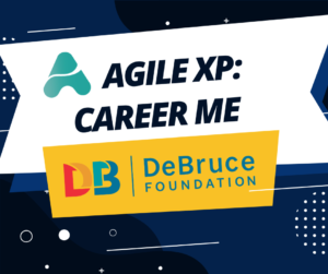 Agile XP logo and Career Me graphic